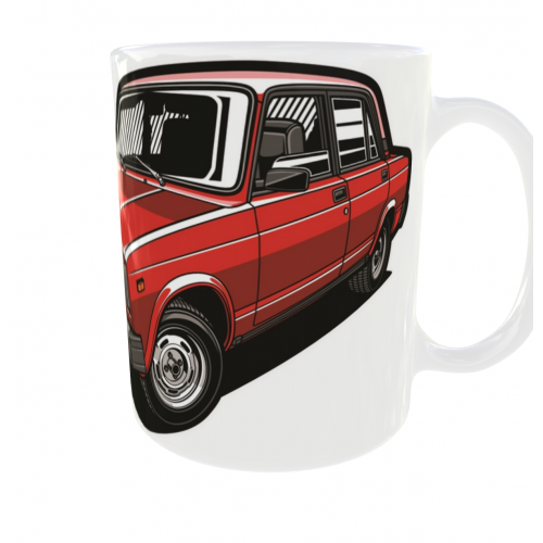 LADA 2107 - piros - bögre